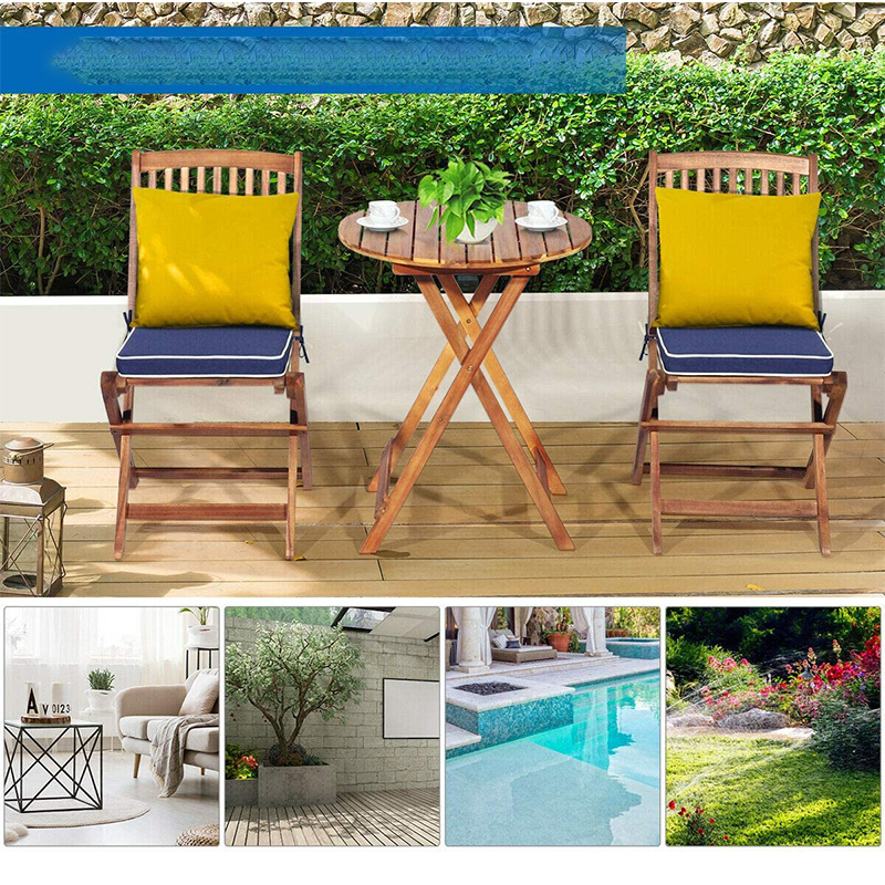 Conjunto de conversa de pátio ao ar livre Conjunto de conversa de pátio de 3 peças com almofadas