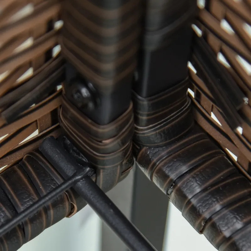 Caixa de plantador de flores de vime interno/externo com rack de armazenamento de ferramentas abaixo e área de trabalho elevada resistente 28' H