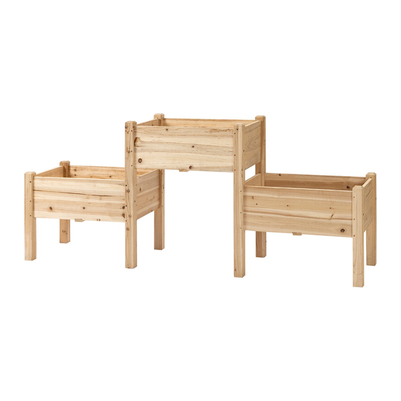 Caixa de plantador autônoma de 3 camadas para hortaliças, ervas, flores Caixa de plantador autônoma de 3 camadas para hortaliças, ervas, flores