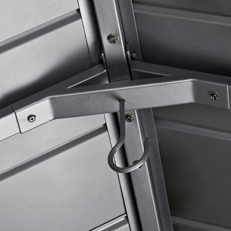 Gazebo Hardtop 11x13 com estrutura de madeira, toldo de telhado de metal permanente com gancho de teto para jardim, pátio, quintal