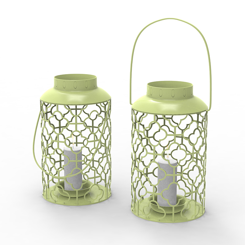 Lanterna de Metal com Vela a Bateria - Tradicional Preto, Lanterna de 17'