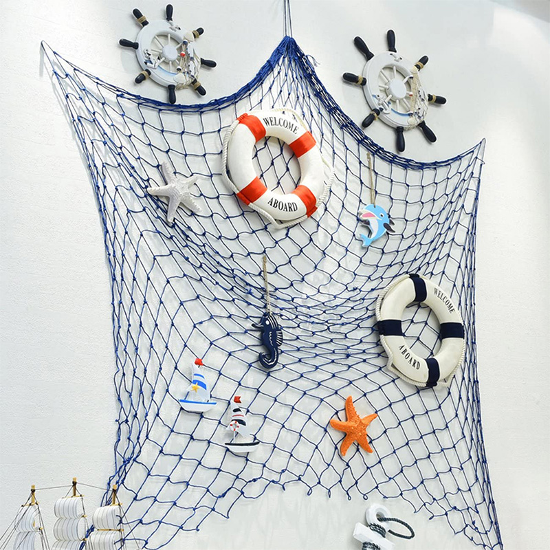 Volante de barco de madeira náutica/roda de navio de madeira artesanal Decoração de pirata de parede e porta pendurado ornamento placa (peixe branco)