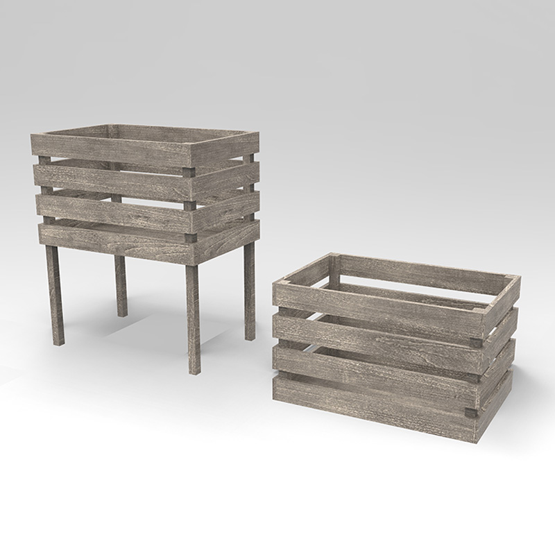 Caixa de plantador autônoma de 3 camadas para hortaliças, ervas, flores