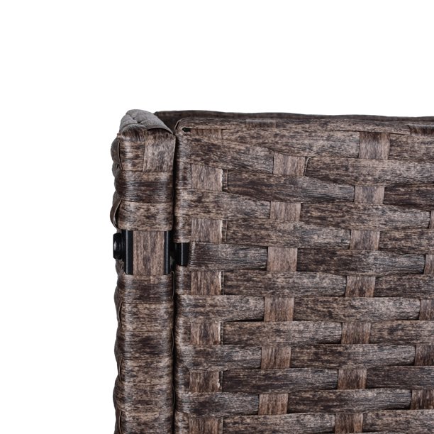 Caixa de plantador de flores de vime interno/externo com rack de armazenamento de ferramentas abaixo e área de trabalho elevada resistente 28' H