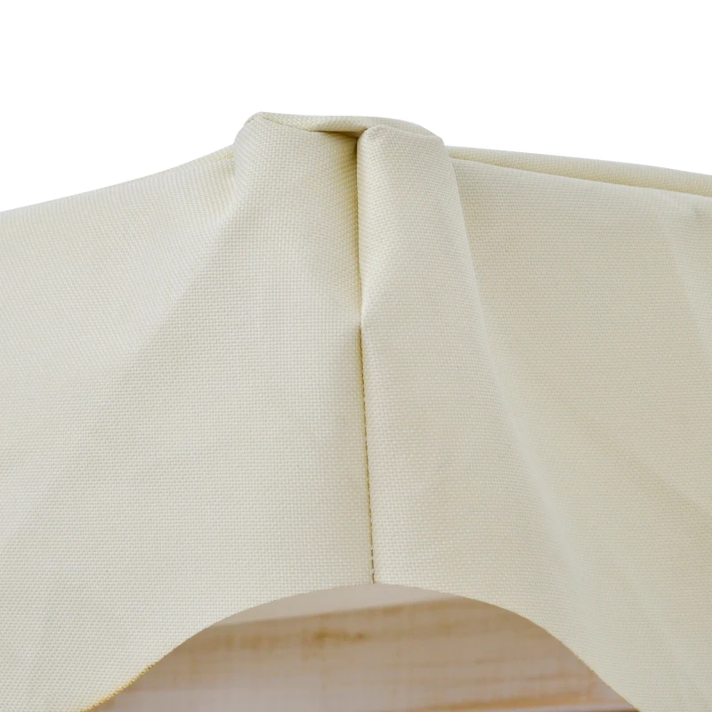 Balanço de varanda para 2 pessoas ao ar livre com suporte de madeira, design de estrutura em A forte e cobertura ajustável de combate à água