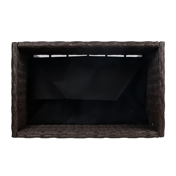 Caixa de plantador de flores de vime interno/externo com rack de armazenamento de ferramentas abaixo e área de trabalho elevada resistente 28' H