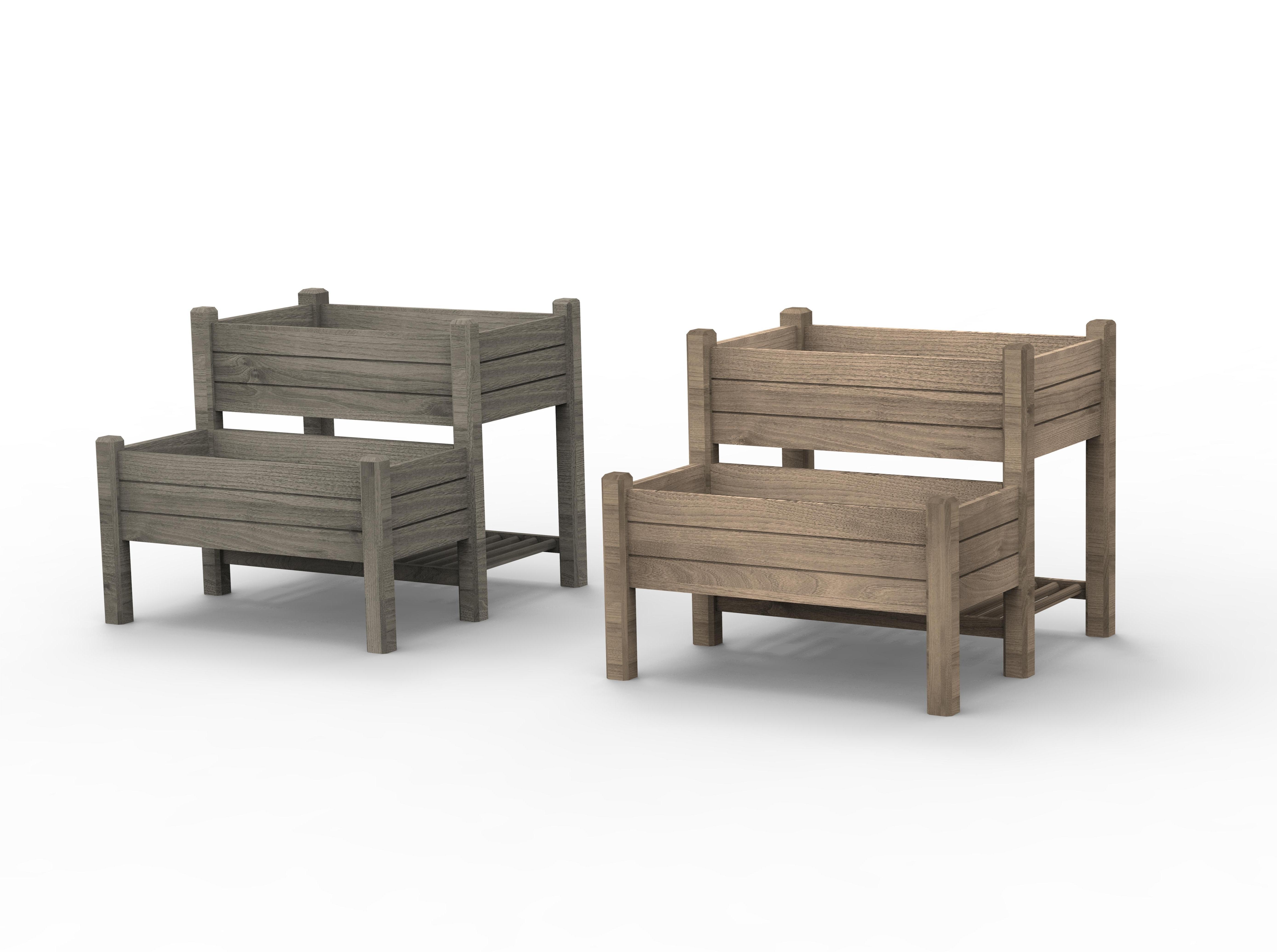 Plantador de cama de jardim para crianças