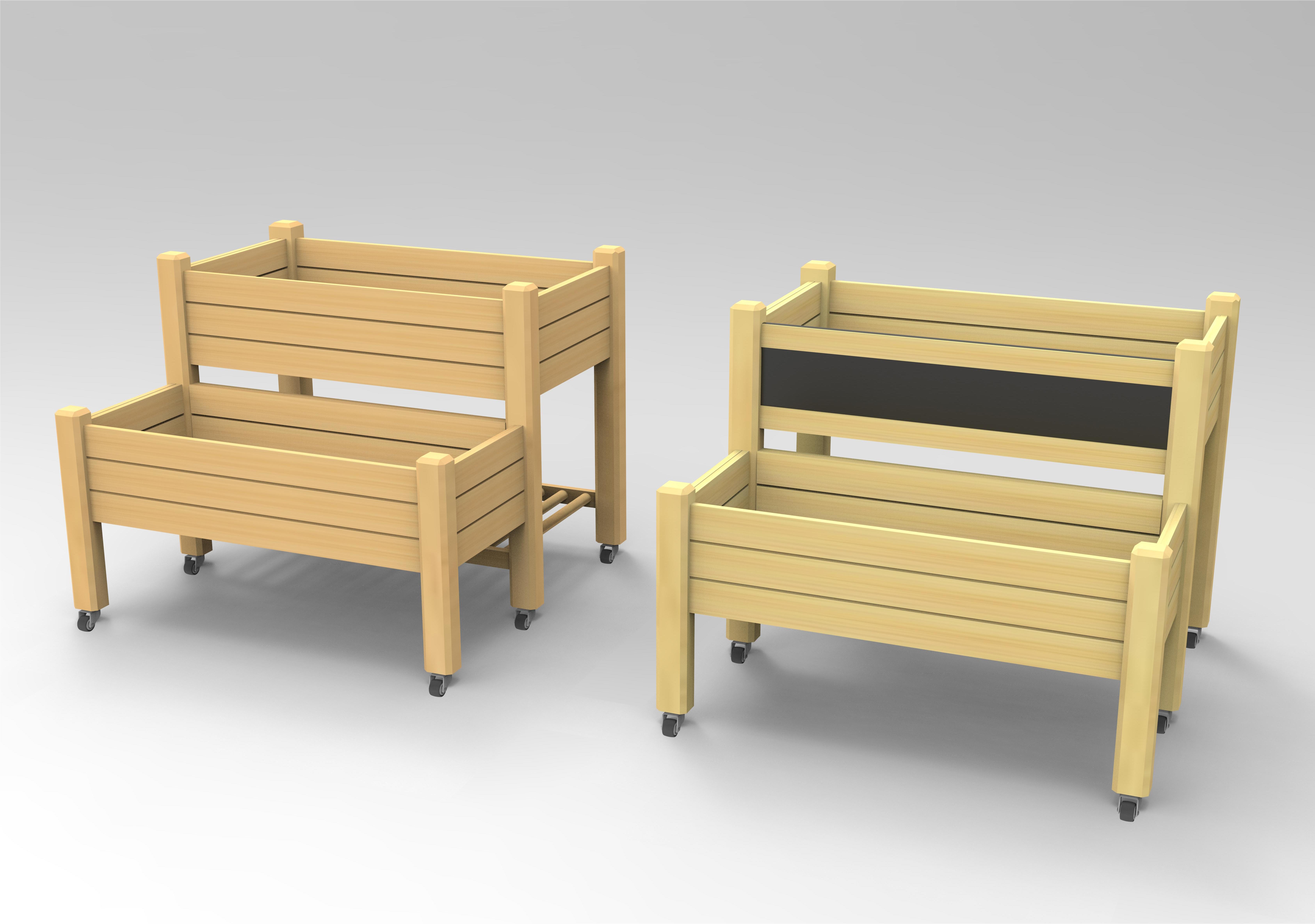 Plantador de cama de jardim para crianças