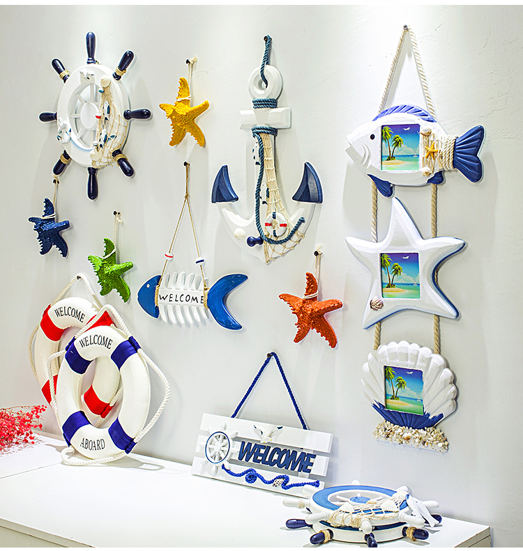 Lixincrafts decoração do santuário à beira-mar, decoração do estilo do mar,