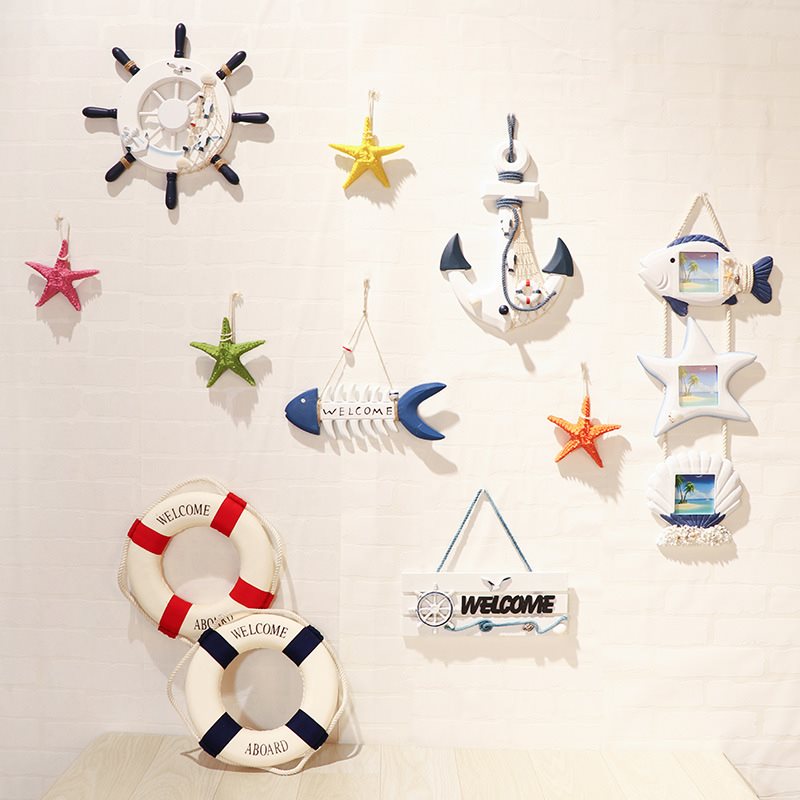 Lixincrafts decoração do santuário à beira-mar, decoração do estilo do mar,