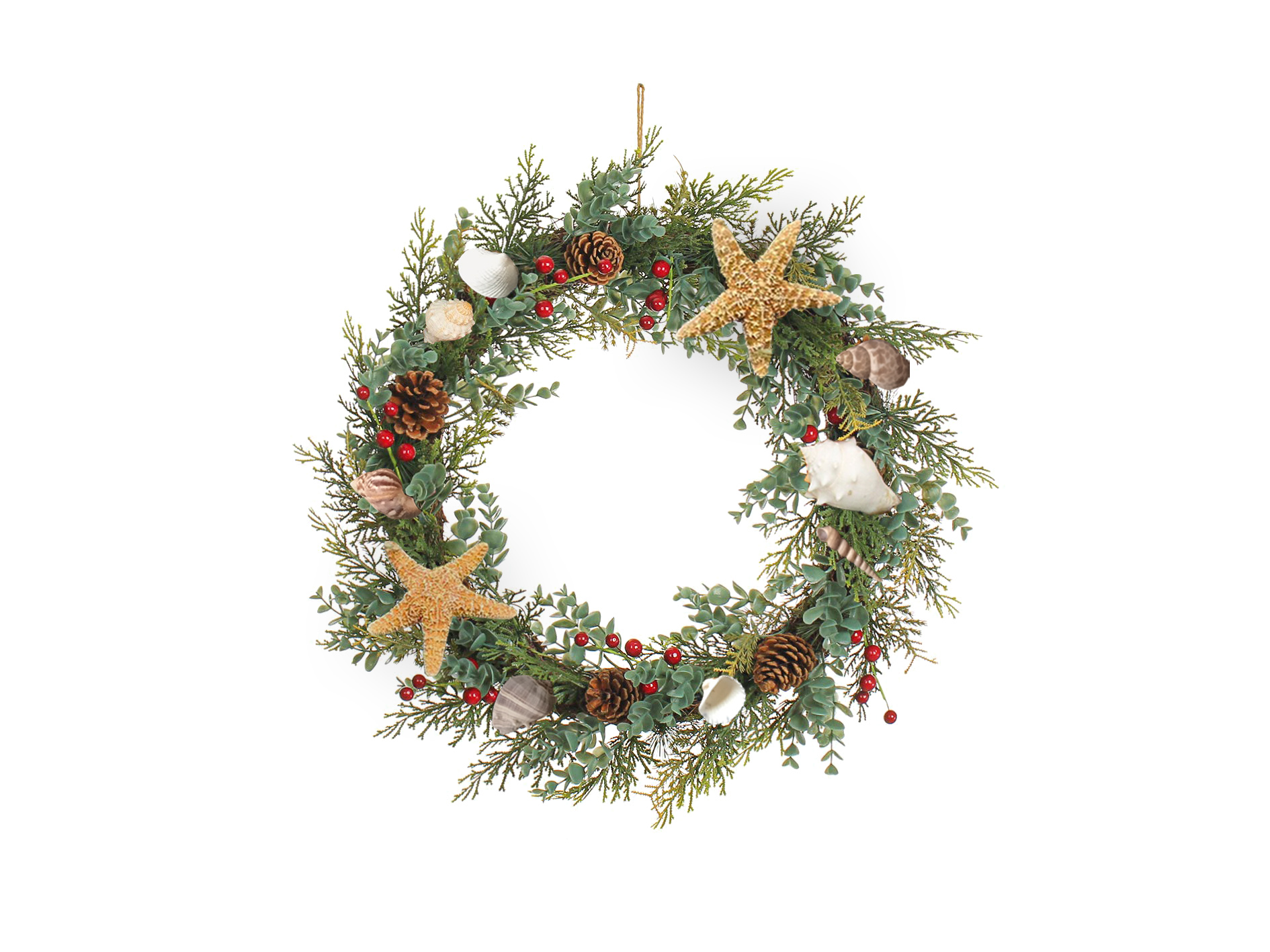 Lixincrafts decoração do santuário à beira-mar, decoração estilo mar, coroa de conchas